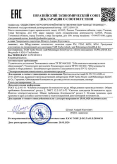 Dichiarazione EAC per l'esportazione in Russia
